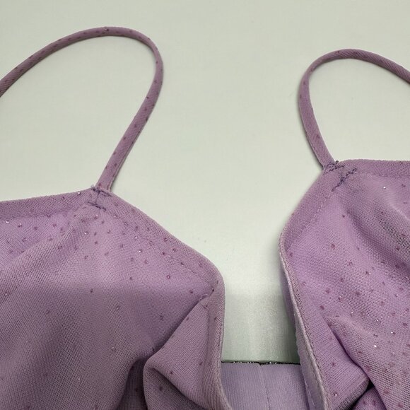 City Triangles Vtg Y2K Sparkle‎ Maxi Dress Hoco Prom Gown Sz M Purple Fairy - Picture 13 of 16